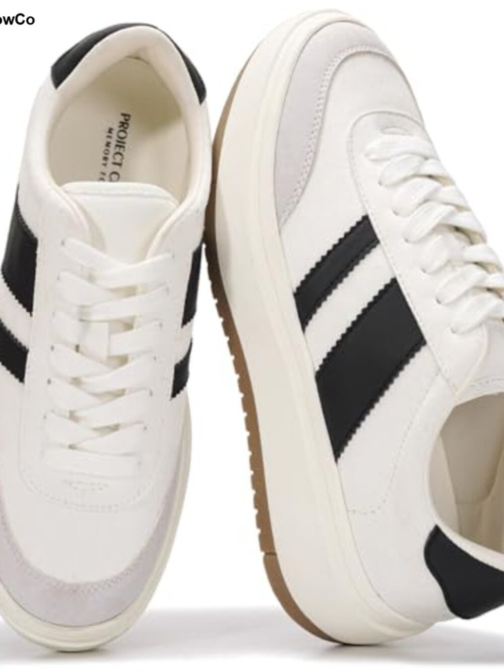 Women's Platform Sneakers Lace-Up Comfortable Casual Shoes